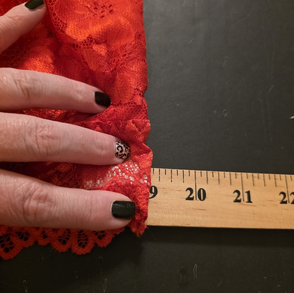 Red Lace Bralette Size 1X - Picture 7 of 7